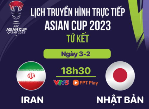 Lịch trực tiếp Asian Cup 2023: Iran – Nhật Bản, Qatar chạm trán Uzbekistan